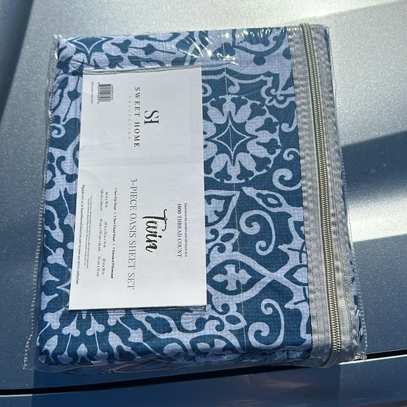 Twin Sheets - Breathable Luxury Sheets with Full Elastic &Sheet Set, Twin, Oasis - Picture 4 of 4